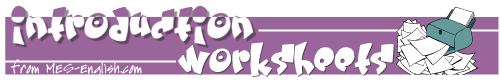 Grammar Introduction Worksheets
